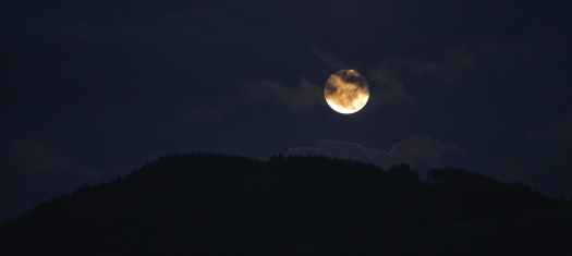 sky moon moonrise night